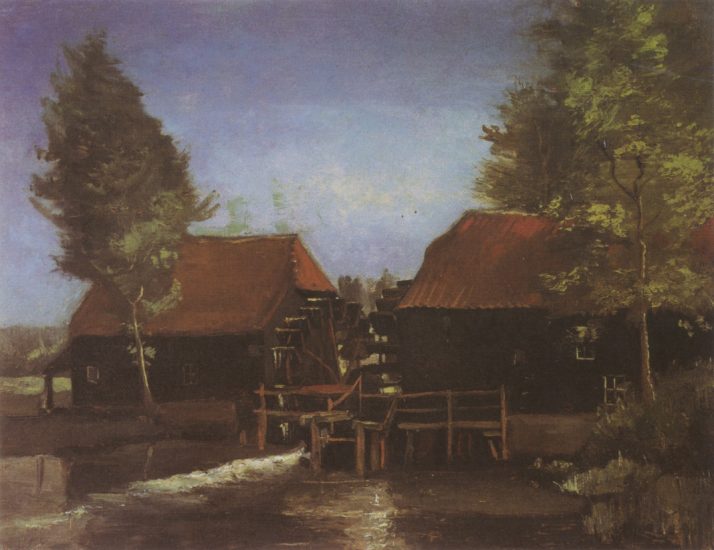 792 paintings 600dpi - 042. Watermill in Kollen, near Nuenen 1884.jpg