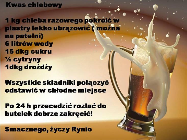 Alkochole - wina wódki drinki - Kwas chlebowy.jpg