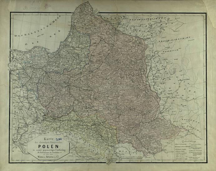Mapy Polski - Karte des ehemaligen Konigreiches Polen   1870.jpg