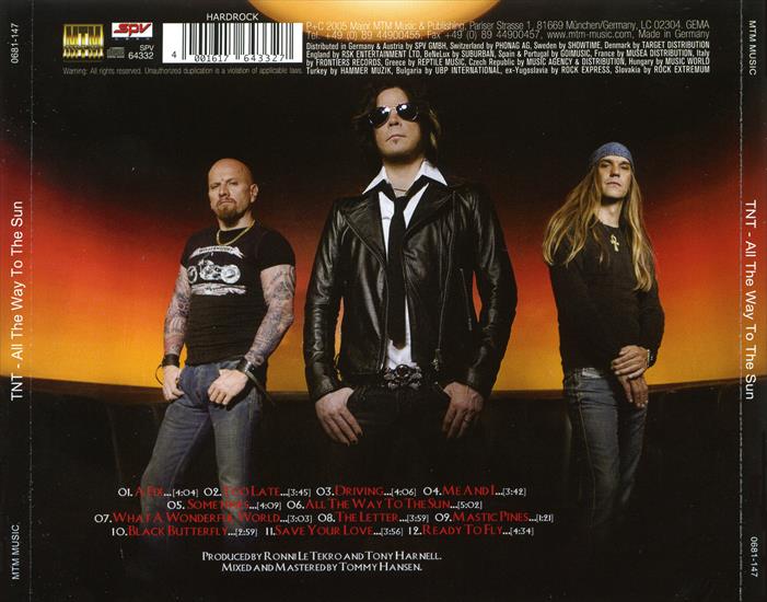 CD BACK COVER - CD BACK COVER - TNT - All The Way To The Sun.bmp