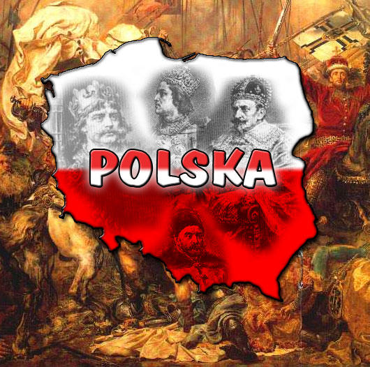 FLAGA I GODŁO POLSKI - Polska na tle Bitwy pod Grunwaldem.jpeg