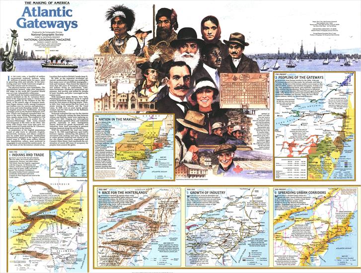 Mapy National Geographic. 539 map. Wysoka jakość - USA - Atlantic Gateways 2 1983.jpg