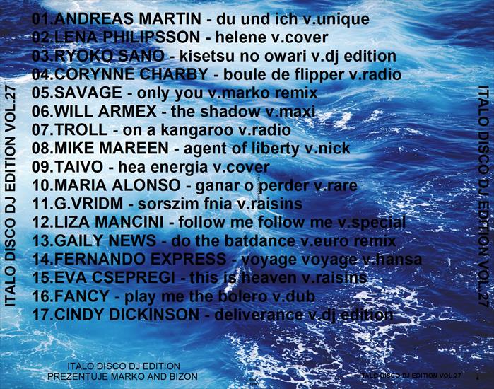 ITALO DISCO DJ EDITION VOL.27 - ITALO DISCO DJ EDITION VOL.27.jpg