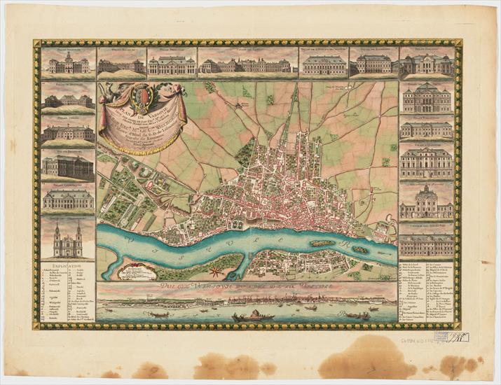 stare plany miast - Plan de Varsovie 1772.jpg