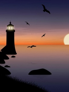 tapetki - Lighthouse night.jpg