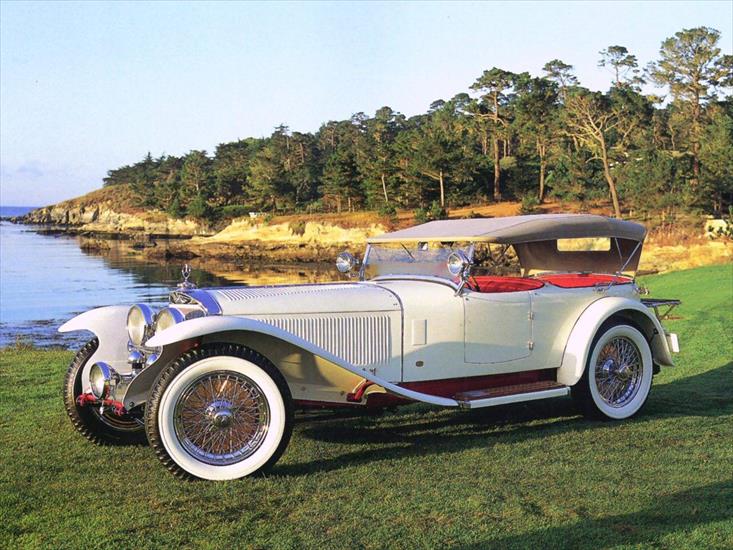 SAMOCHODY STARE - 1927 Mercedes S-Model Gangloff Dual Cowl Touring Car Cream.jpg